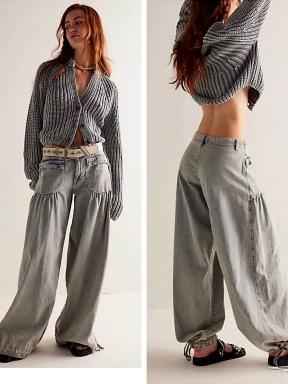 We The Free Lotus Balloon Jeans Size 28 New Without Tags